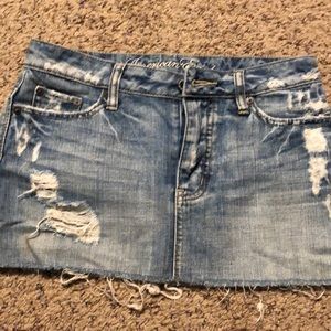 Blue jean skirt